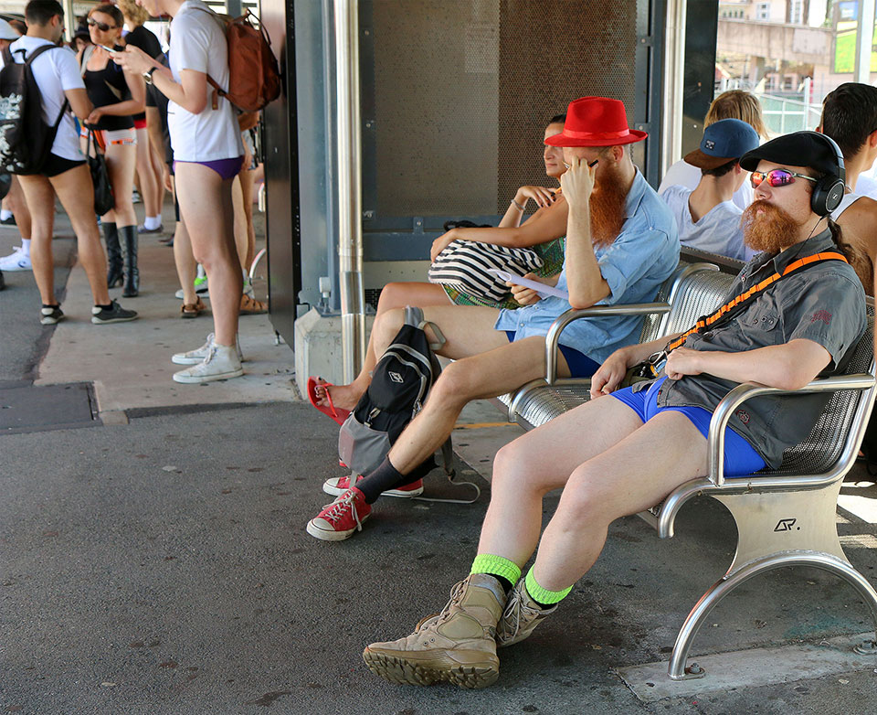 Brisbane No Pants Subway Ride