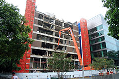QUT Gardens Point building being removed