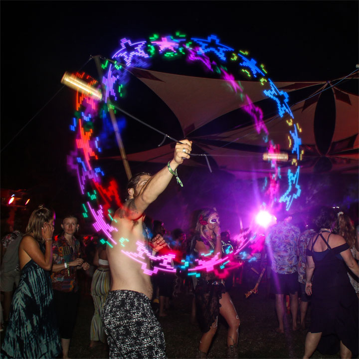 Mood Swing and Chevy Bass at Bamboo Bass, Island Vibe Festival 2019, Stradbroke Island