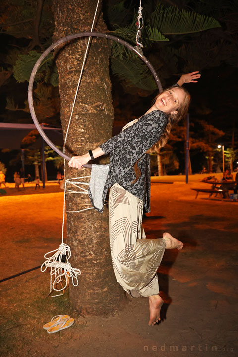 Bronwen, Burleigh Bongos and Fire-twirling