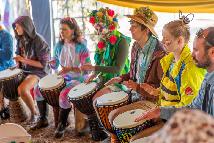 Feel the rhythm drum workshop, Jungle Love Festival 2022