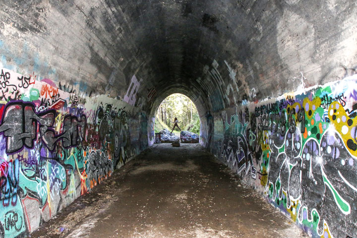 Bronwen at Ernest Junction Tunnel