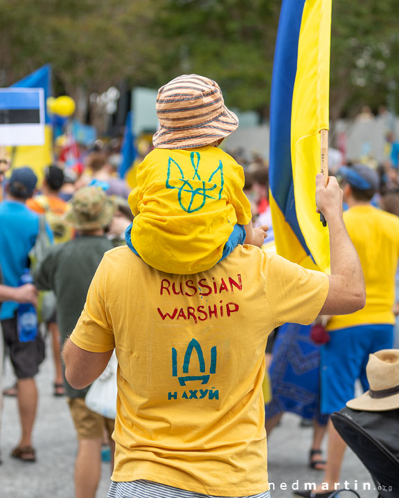 Stand With Ukraine Protest, King George Square, Brisbane