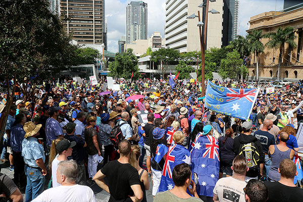 Reclaim Australia protesters