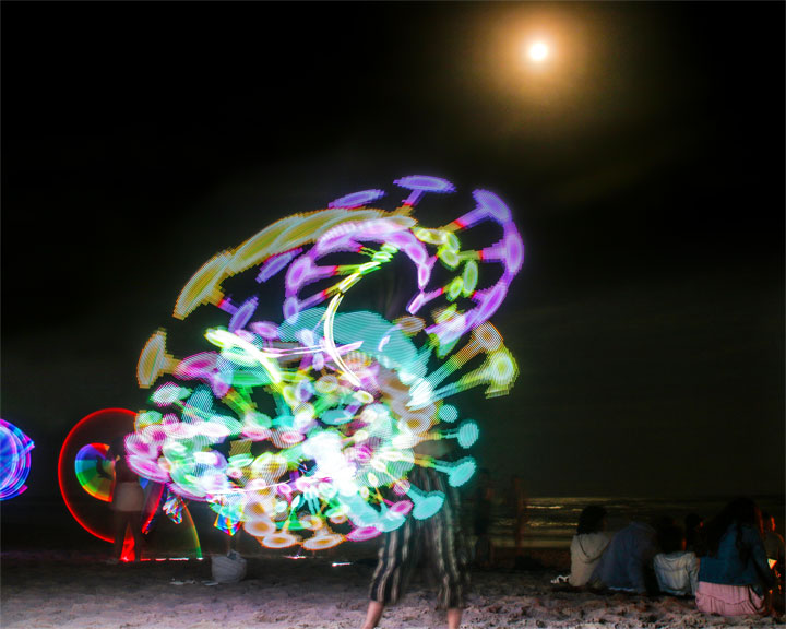 Burleigh Bongos and Fire Twirling