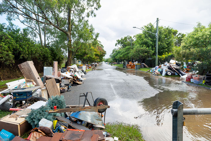 Flood damage, Pegg Rd, Rocklea