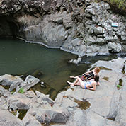 Bronwen & Shandina at Cedar Creek Falls