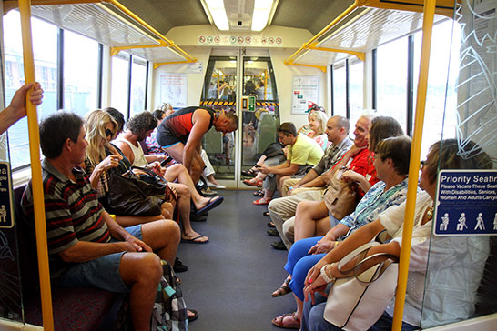 The pants begin to come off for Brisbane “No Pants Subway Ride”