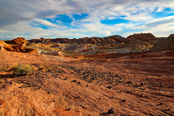 Rocks on top of the “Fire Wave”