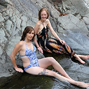 Bronwen & Shandina at Cedar Creek Falls