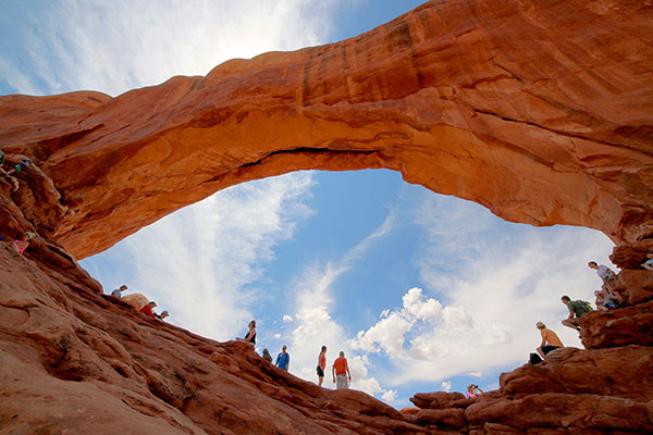 Another view under the arch