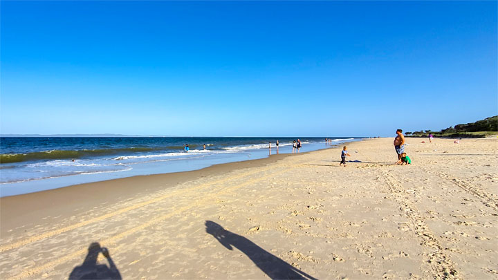 Main beach, Bribie Island