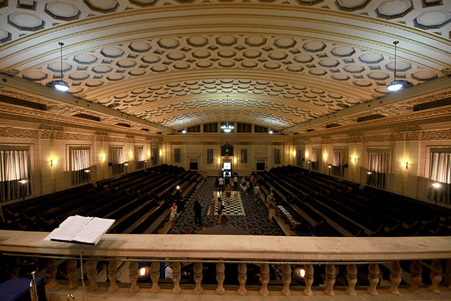 The great hall in the Masonic Temple