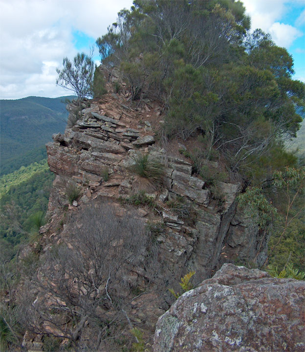 The thin scary part at the end of Mt Steamer