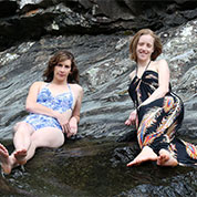 Bronwen & Shandina at Cedar Creek Falls