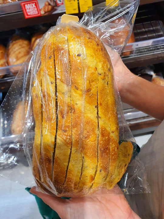 “Long-Sliced” bread at Coles