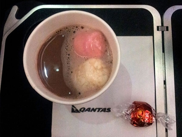 Hot chocolate with marshmallows