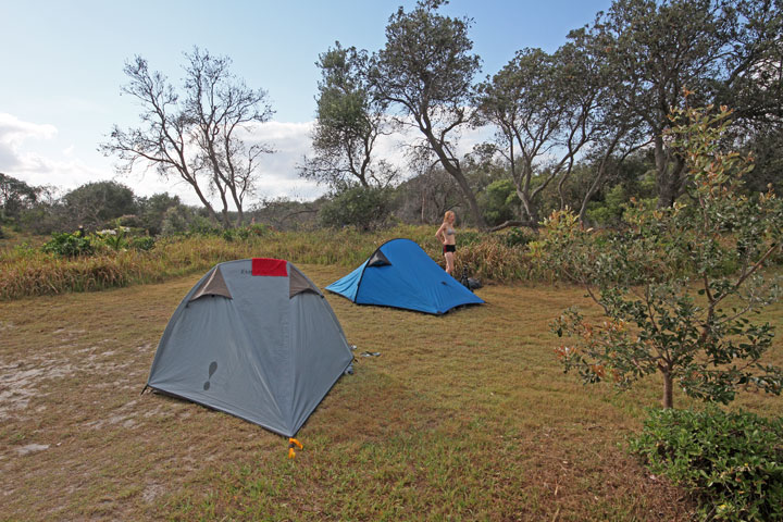 Bronwen, The Tents, Moreton Island