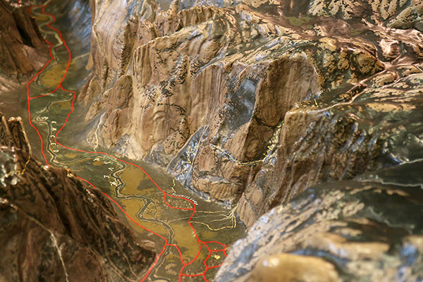 A model of Yosemite Valley