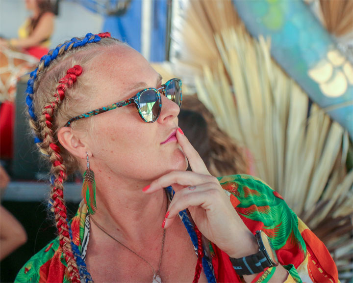 Justine, Batukanum at Irie Top, Island Vibe Festival 2019, Stradbroke Island