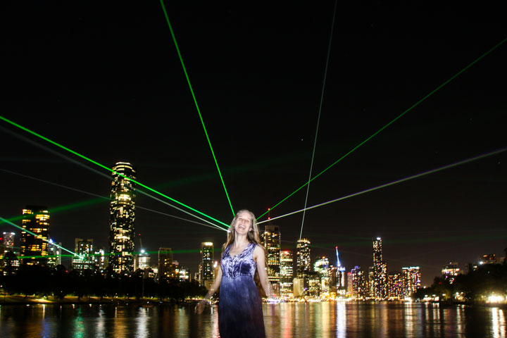 Bronwen, Sunsuper Night Sky from Kangaroo Point