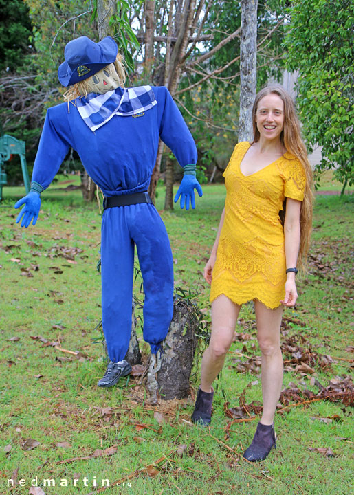 Bronwen at the Tamborine Mountain Scarecrow Festival