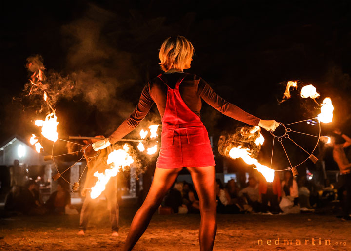 Burleigh Bongos and Fire-twirling