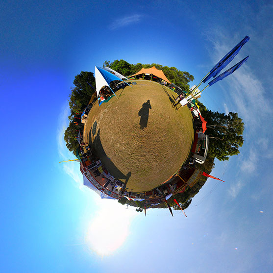 Some of the many food stalls at Island Vibe Festival