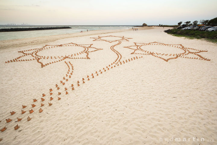 Cooper's Candle Installation, Currumbin Bay