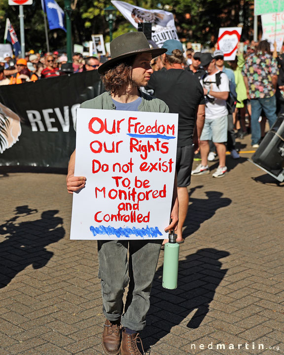 Freedom Rally, Brisbane Botanic Gardens