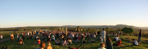 The hilltop at Woodford Folk Festival