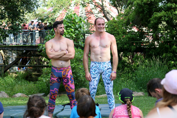 Bruise Brothers Slacklining, Woodford Folk Festival 2016/2017, Woodfordia