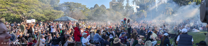 Freedom Rally, Brisbane Botanic Gardens