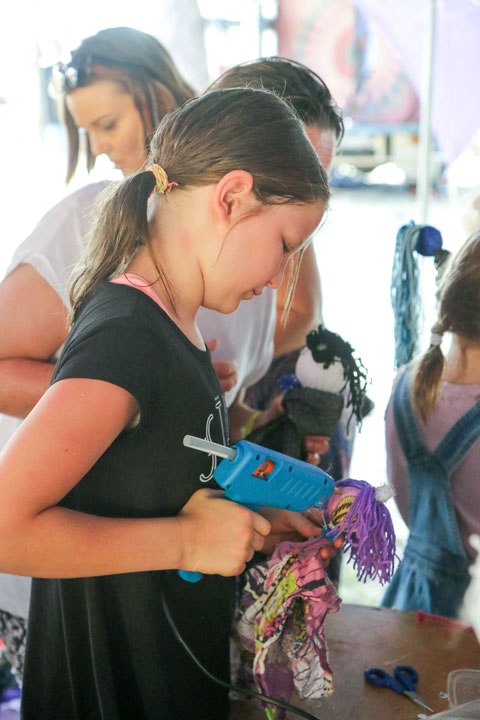 Marionette Making, Workshop, Island Vibe Festival 2017, Stradbroke Island