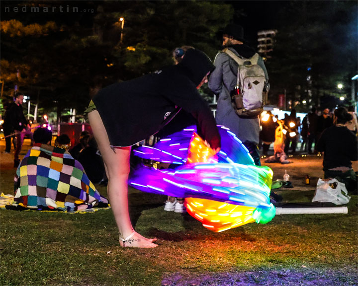 Fire Twirling at Burleigh Bongos