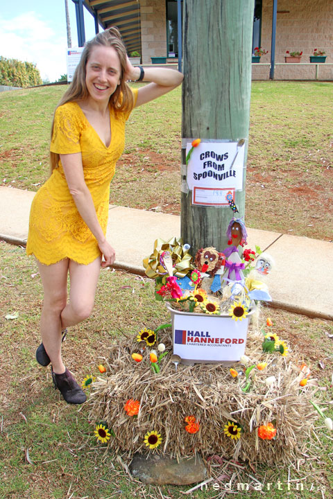 Bronwen at the Tamborine Mountain Scarecrow Festival