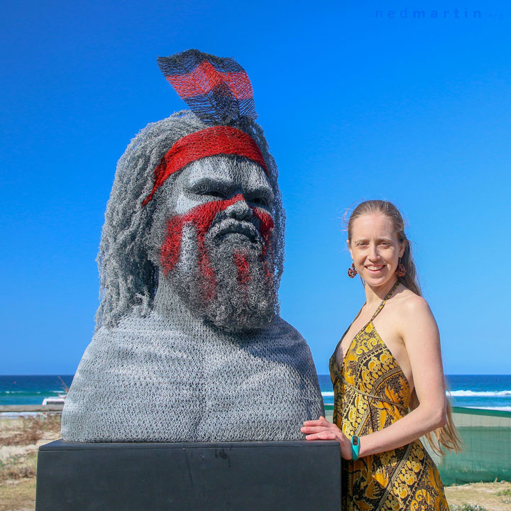 Bronwen at Swell Sculpture Festival