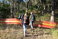 Crossing into no-mans-land, Flinder’s Peak