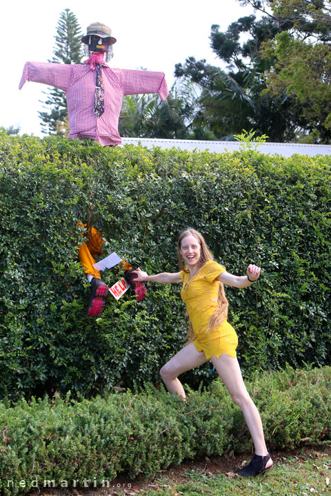 Bronwen at the Tamborine Mountain Scarecrow Festival