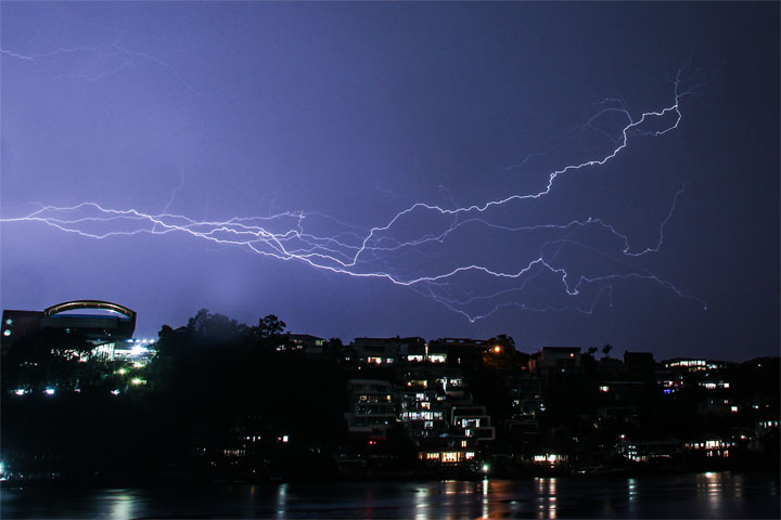 Lightning from Brisbane Powerhouse