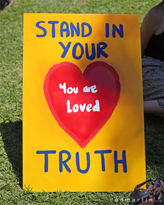 Freedom Rally, Brisbane Botanic Gardens