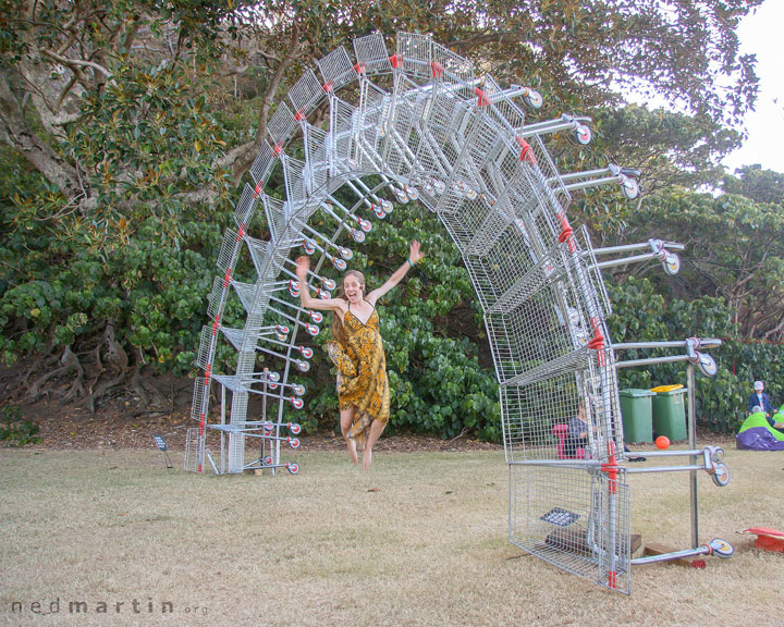 Bronwen at Swell Sculpture Festival