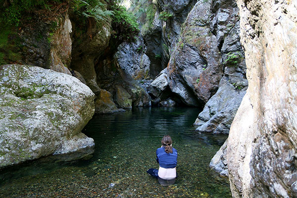 Maz photographing Northbrook Gorge