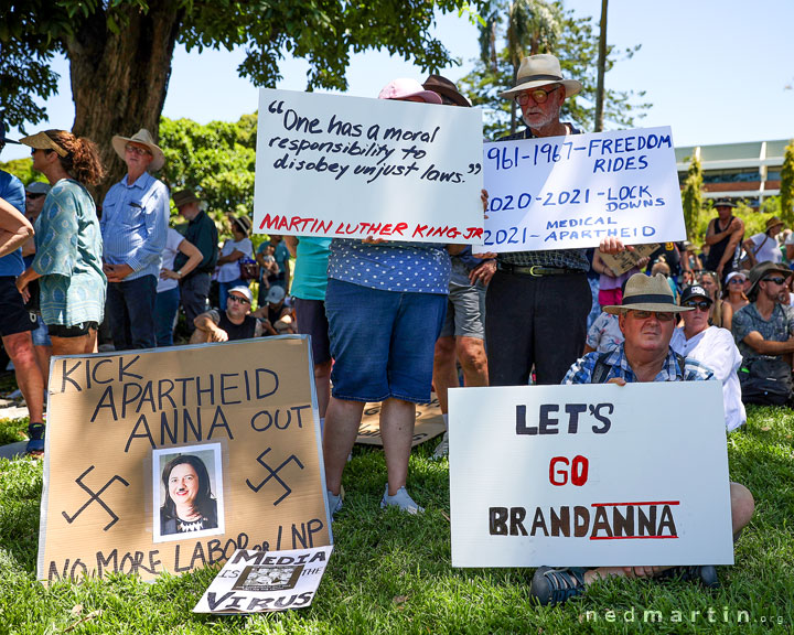 Freedom Rally, Brisbane Botanic Gardens