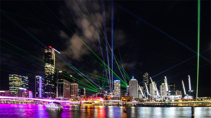 Sunsuper Night Sky (Brisbane Festival), South Bank