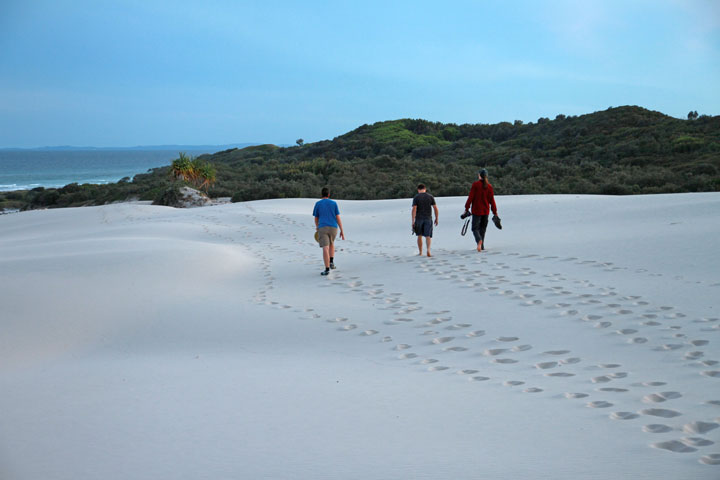 Ned, Chris, Maz, Moreton Island