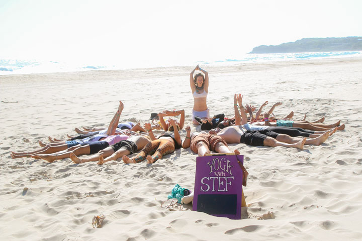 Yoga with Stef, Island Vibe Festival 2019, Stradbroke Island
