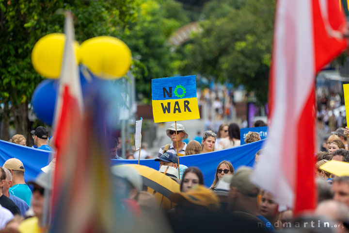 Stand With Ukraine Protest, King George Square, Brisbane