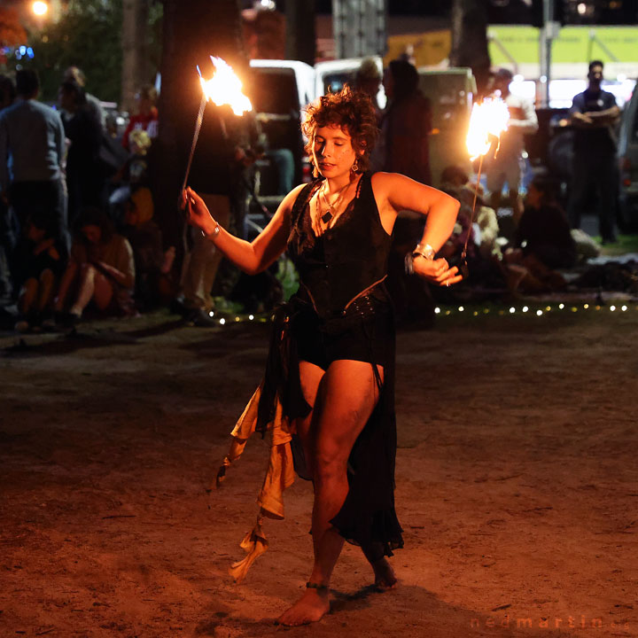 Fire Twirling at Burleigh Bongos