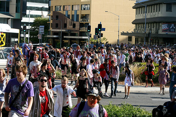 Zombies swarm towards The Valley